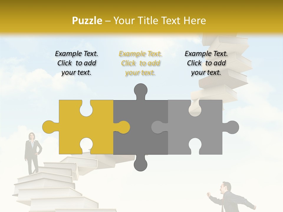 Opportunity Woman Suit PowerPoint Template