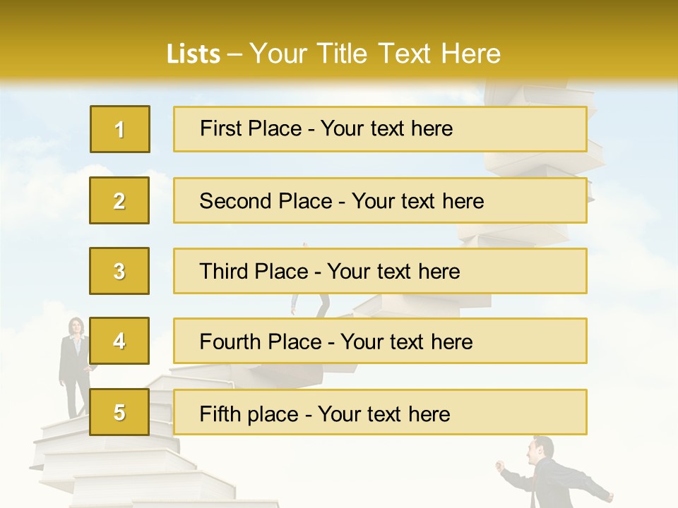 Opportunity Woman Suit PowerPoint Template