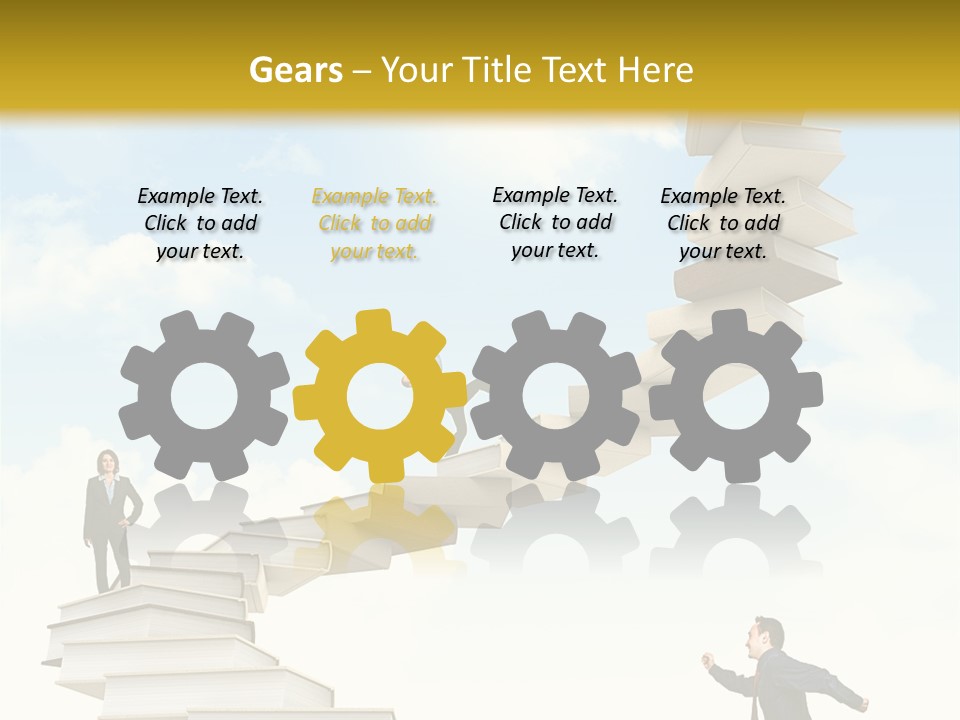 Opportunity Woman Suit PowerPoint Template