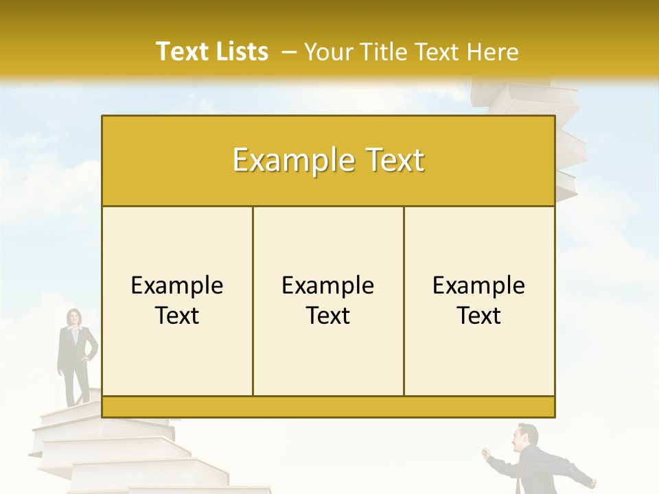 Opportunity Woman Suit PowerPoint Template