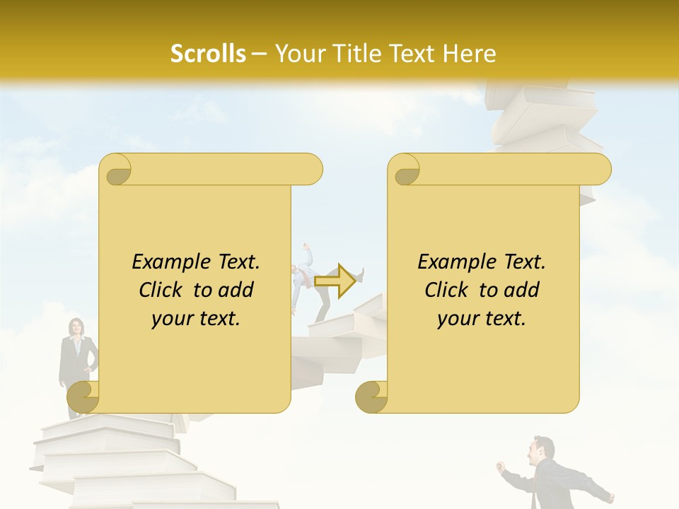 Opportunity Woman Suit PowerPoint Template