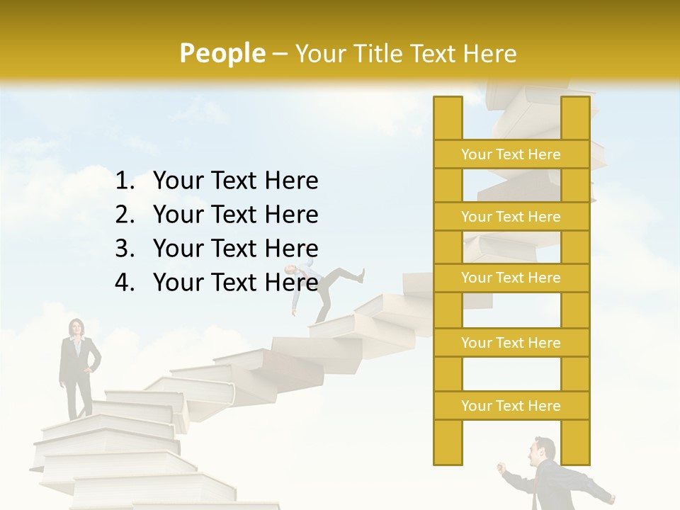 Opportunity Woman Suit PowerPoint Template