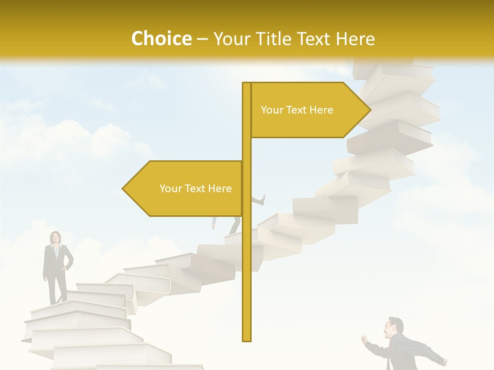 Opportunity Woman Suit PowerPoint Template