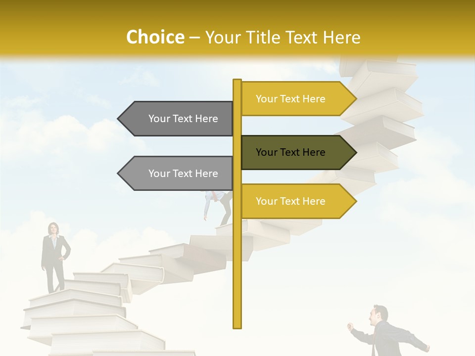 Opportunity Woman Suit PowerPoint Template