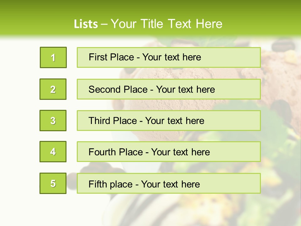Brown Ingredient Gourmet PowerPoint Template