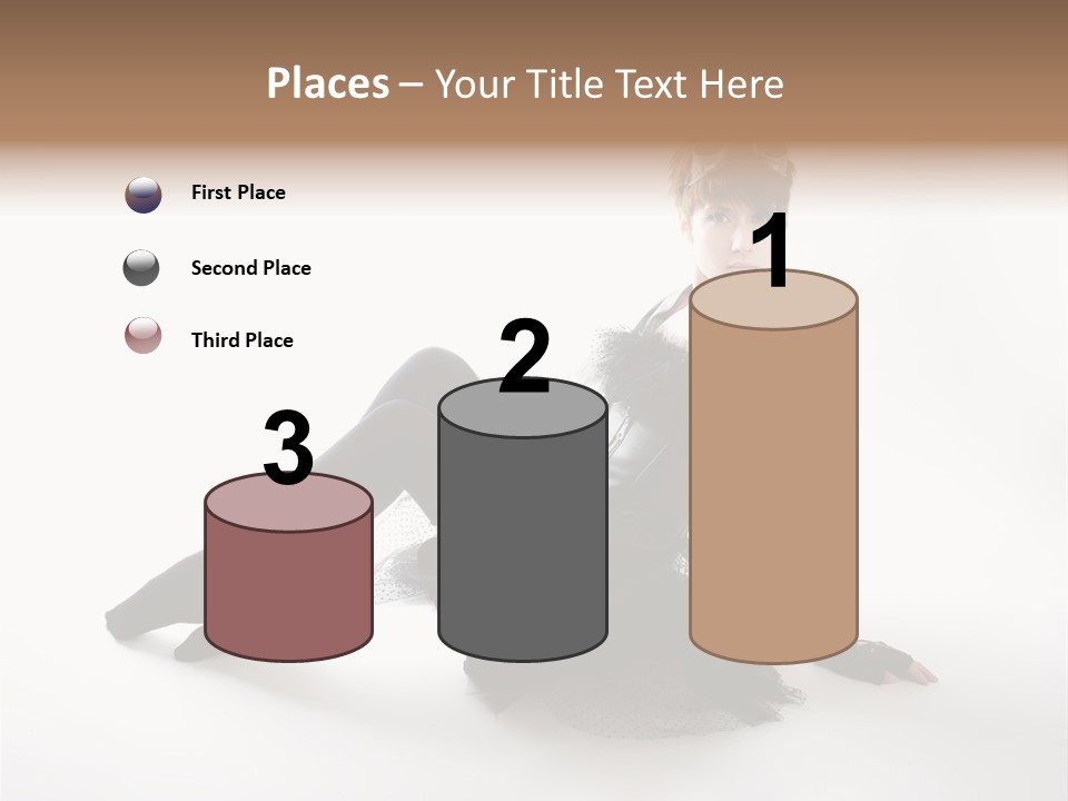 People Female Model PowerPoint Template