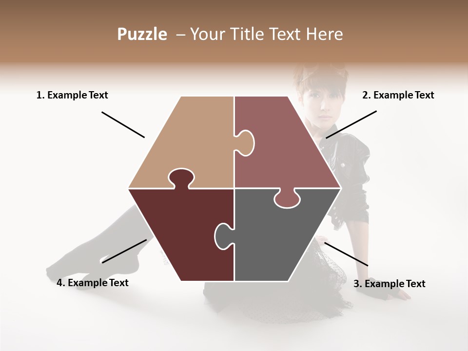 People Female Model PowerPoint Template