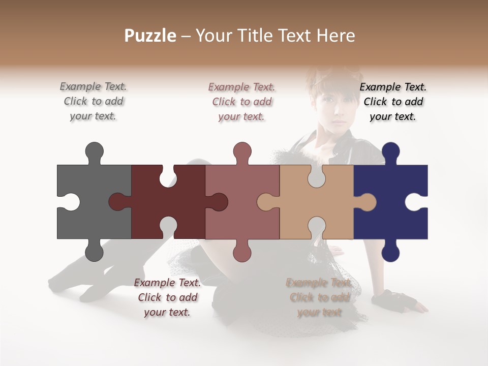 People Female Model PowerPoint Template