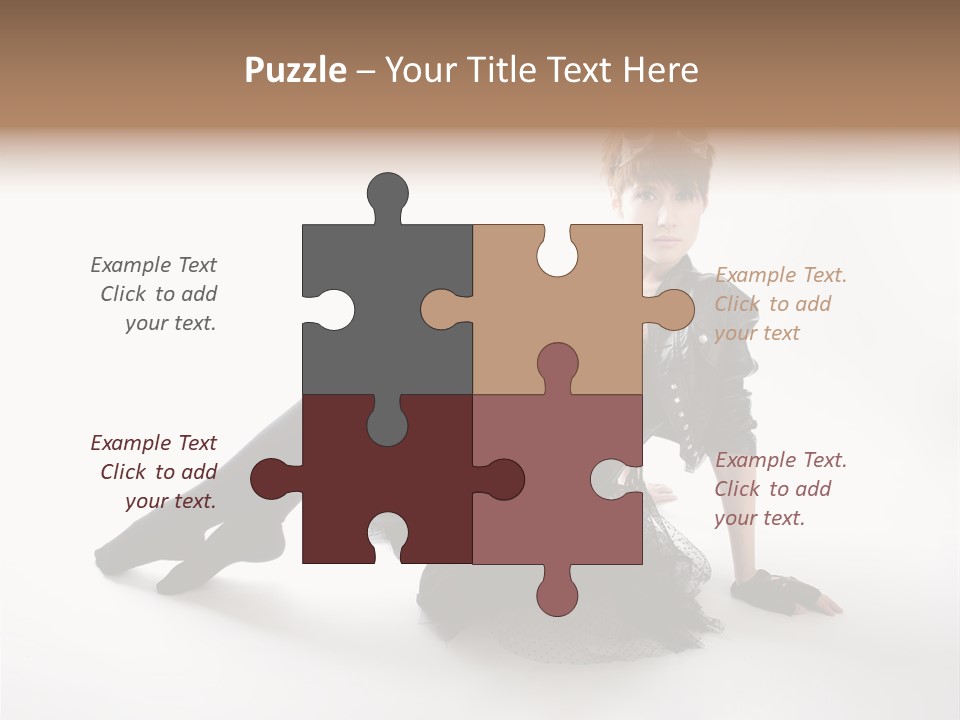 People Female Model PowerPoint Template