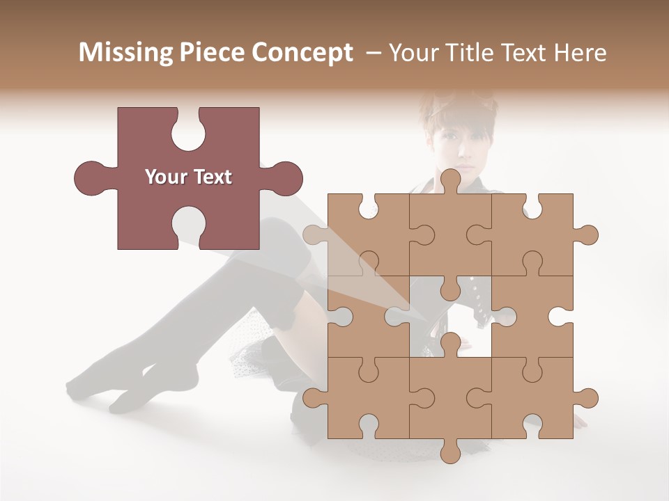 People Female Model PowerPoint Template