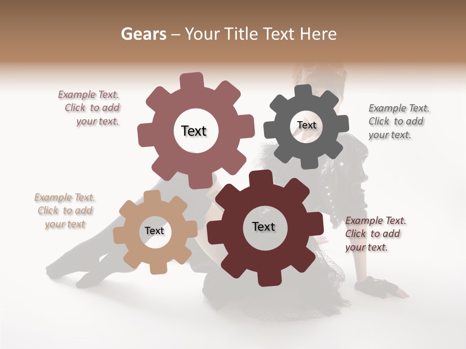 People Female Model PowerPoint Template