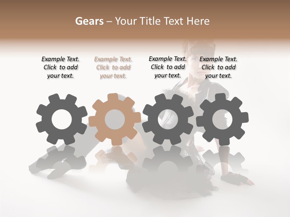 People Female Model PowerPoint Template