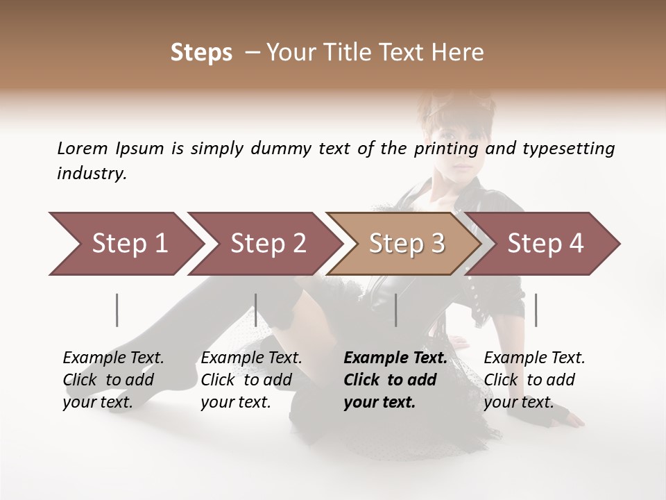 People Female Model PowerPoint Template
