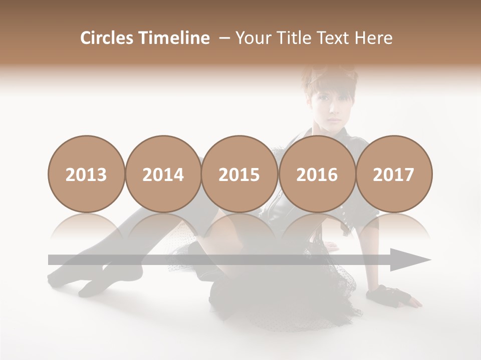 People Female Model PowerPoint Template