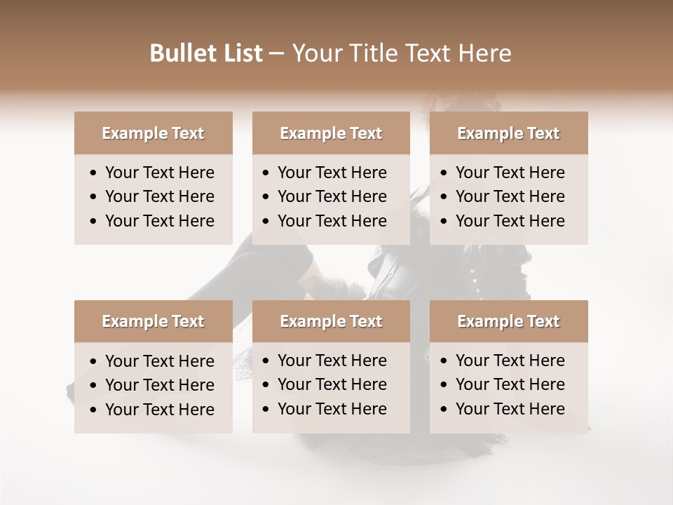 People Female Model PowerPoint Template