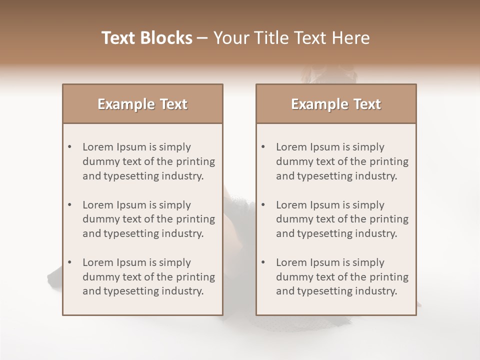 People Female Model PowerPoint Template