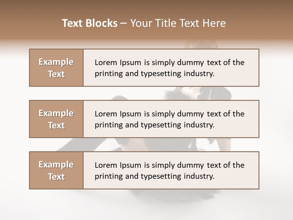 People Female Model PowerPoint Template