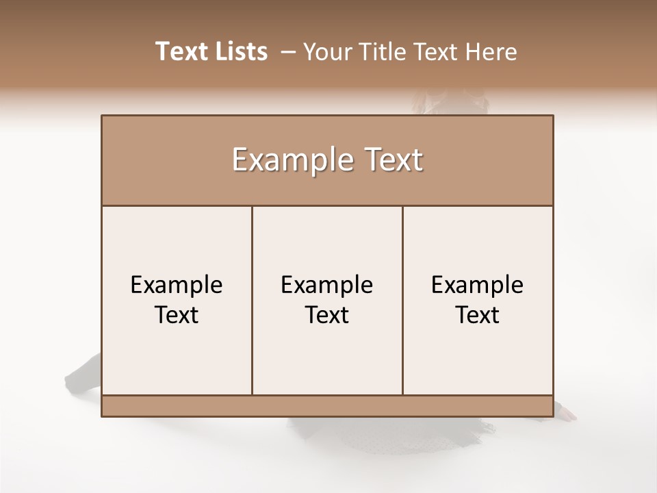 People Female Model PowerPoint Template