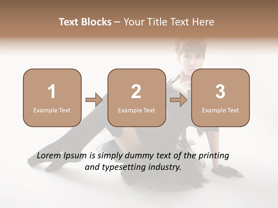 People Female Model PowerPoint Template