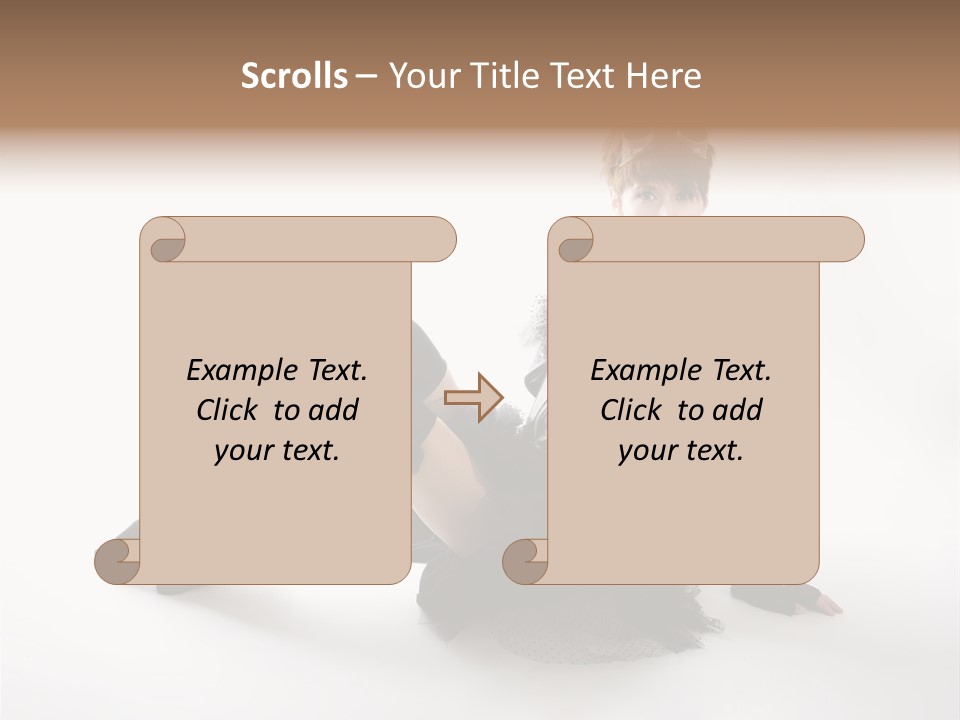People Female Model PowerPoint Template