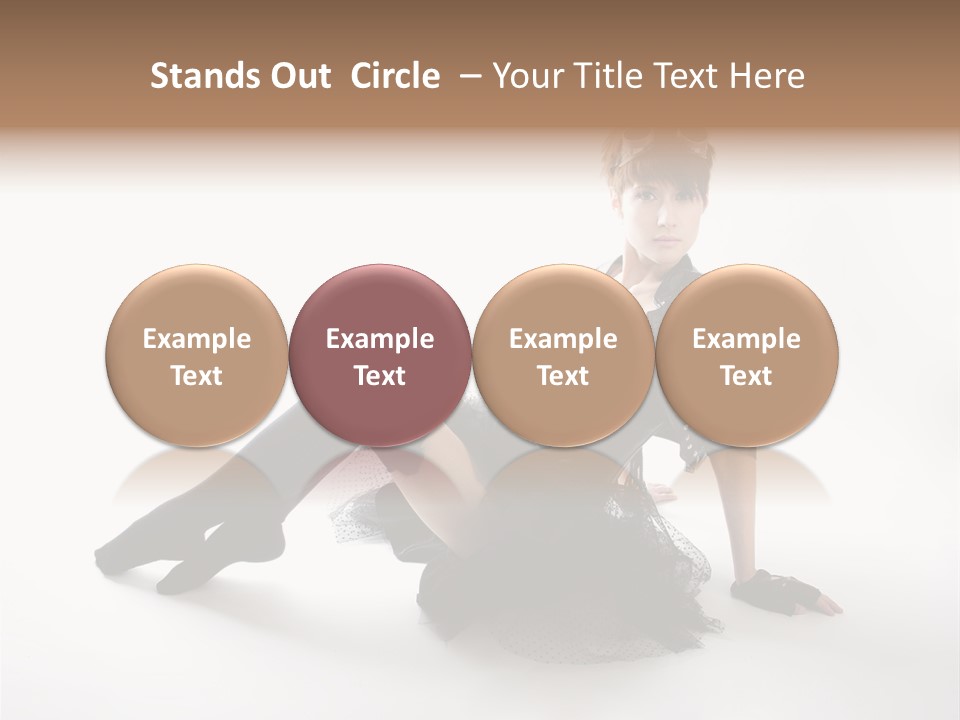 People Female Model PowerPoint Template