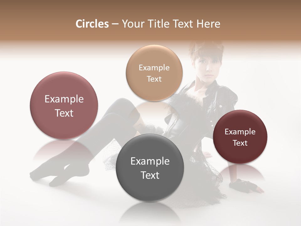 People Female Model PowerPoint Template