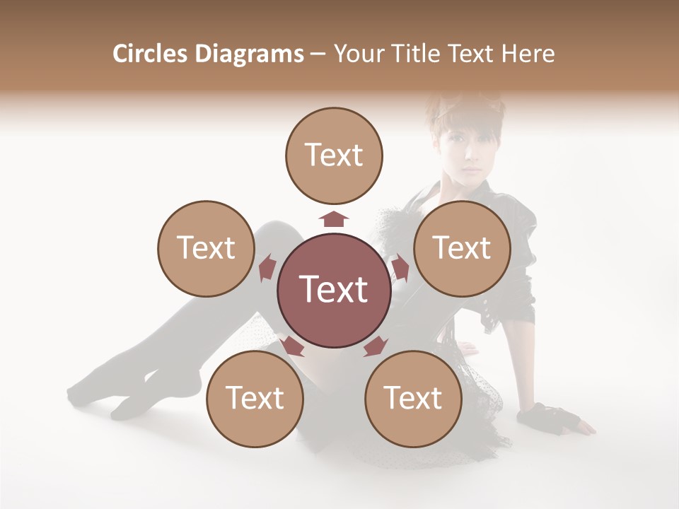 People Female Model PowerPoint Template