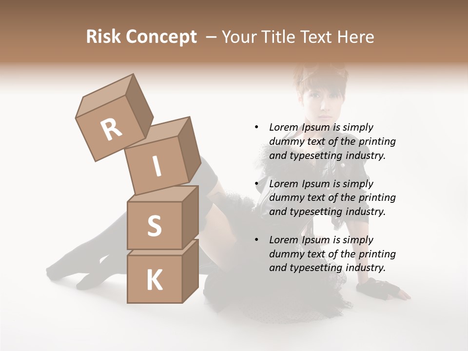 People Female Model PowerPoint Template