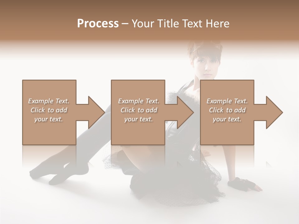 People Female Model PowerPoint Template