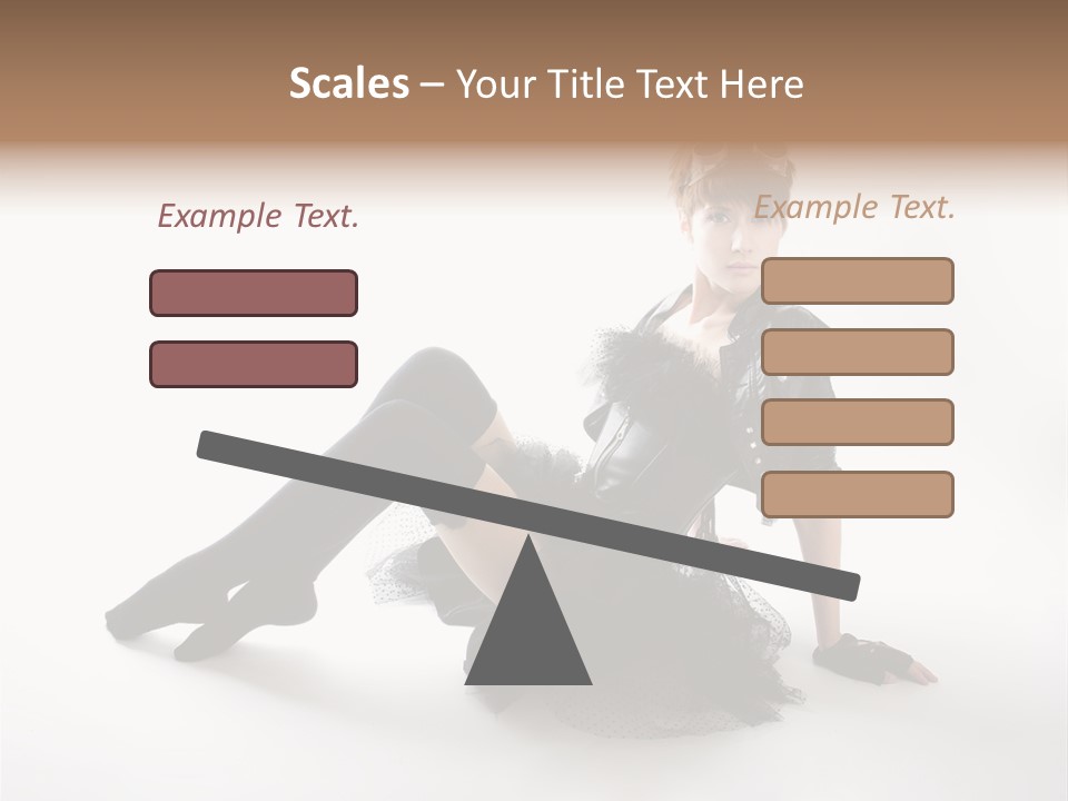 People Female Model PowerPoint Template