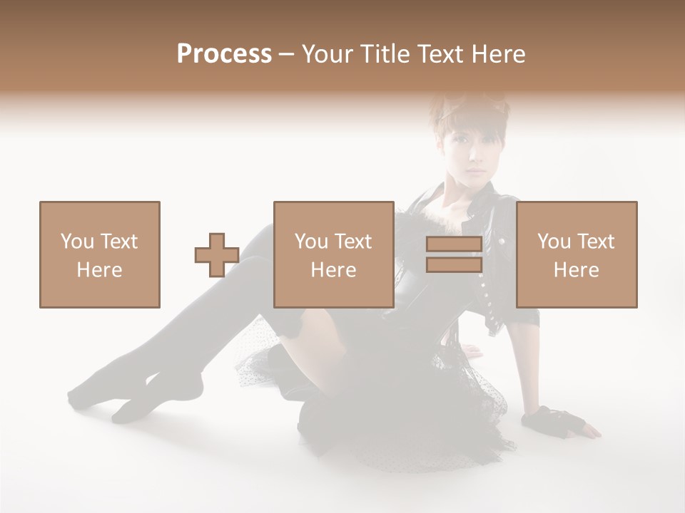 People Female Model PowerPoint Template