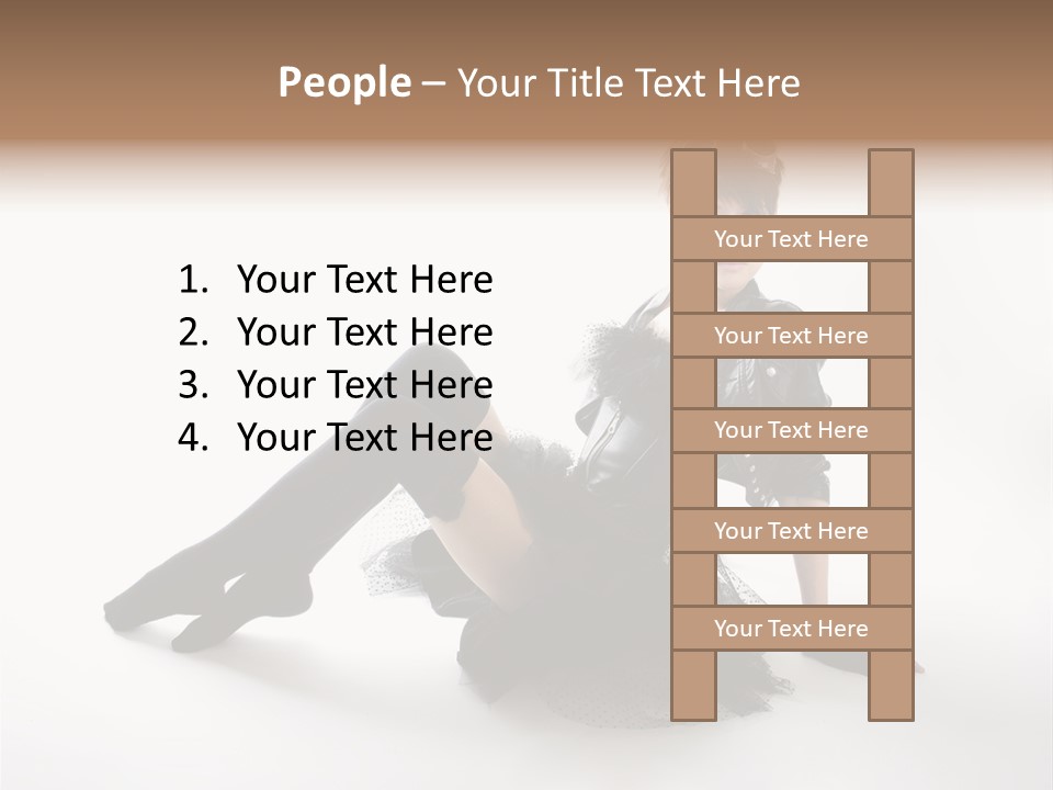 People Female Model PowerPoint Template