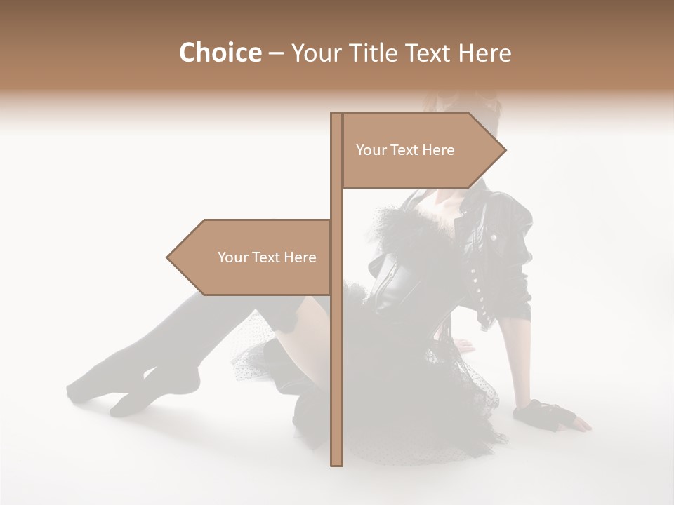 People Female Model PowerPoint Template