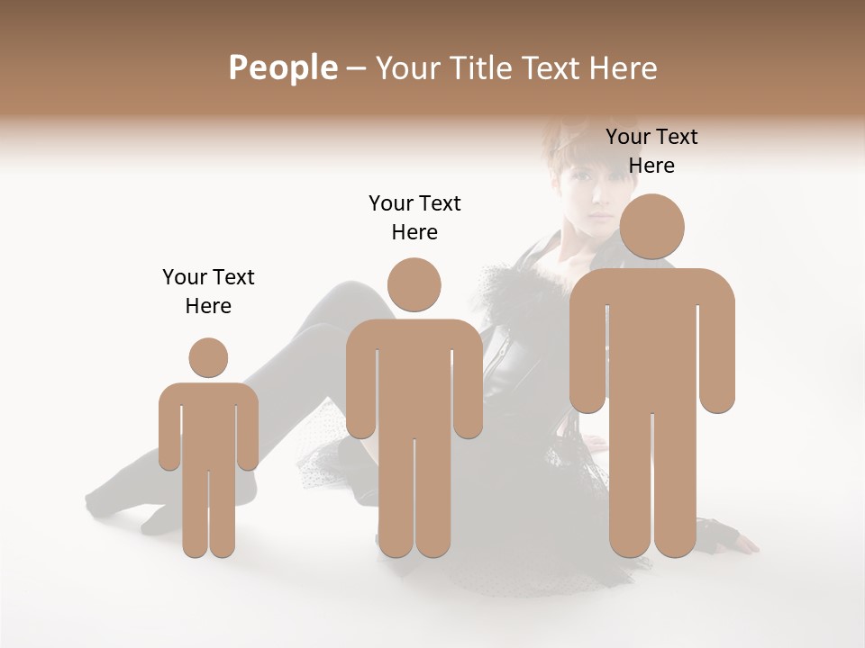 People Female Model PowerPoint Template