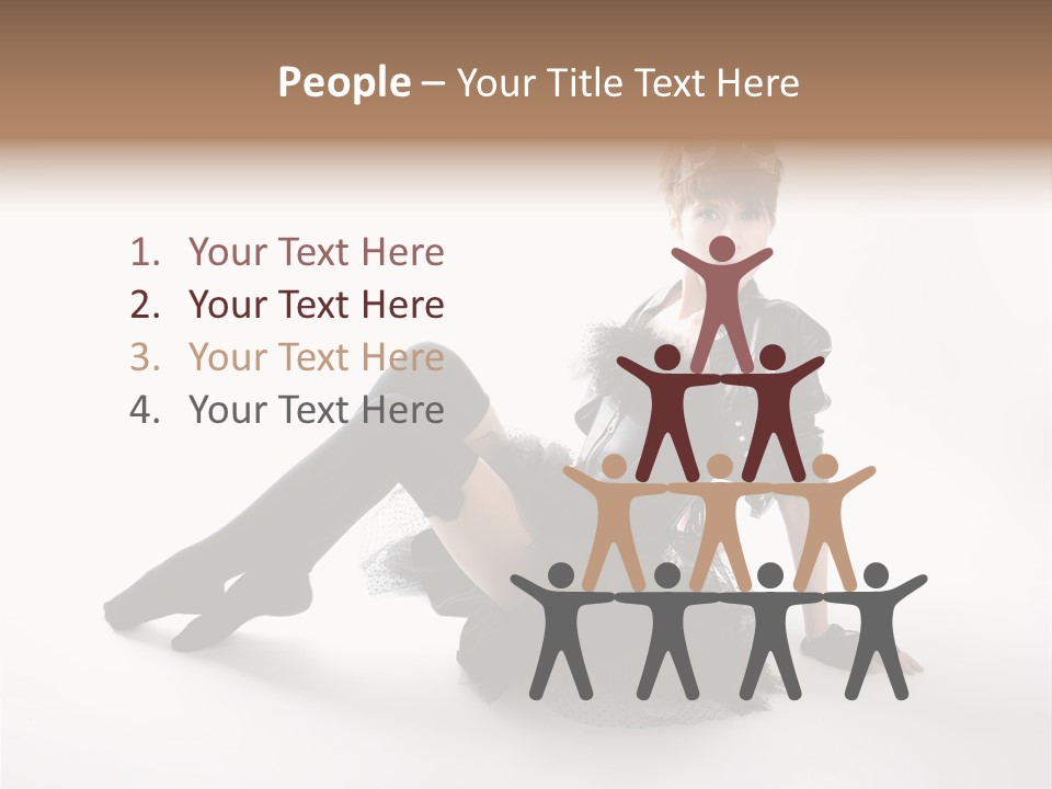 People Female Model PowerPoint Template
