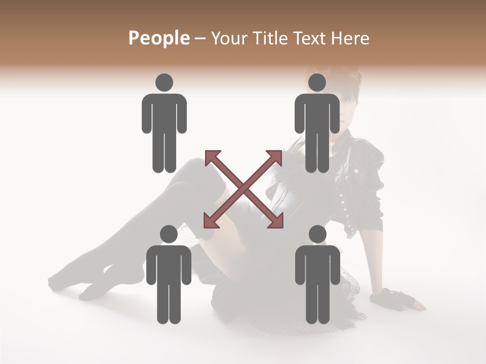 People Female Model PowerPoint Template