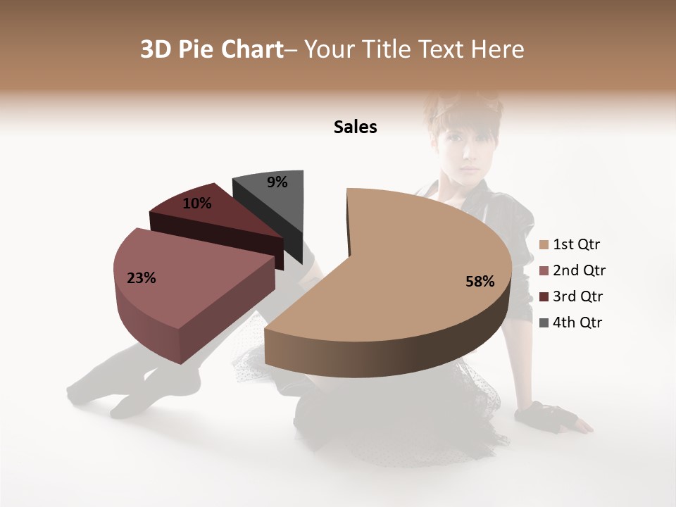 People Female Model PowerPoint Template