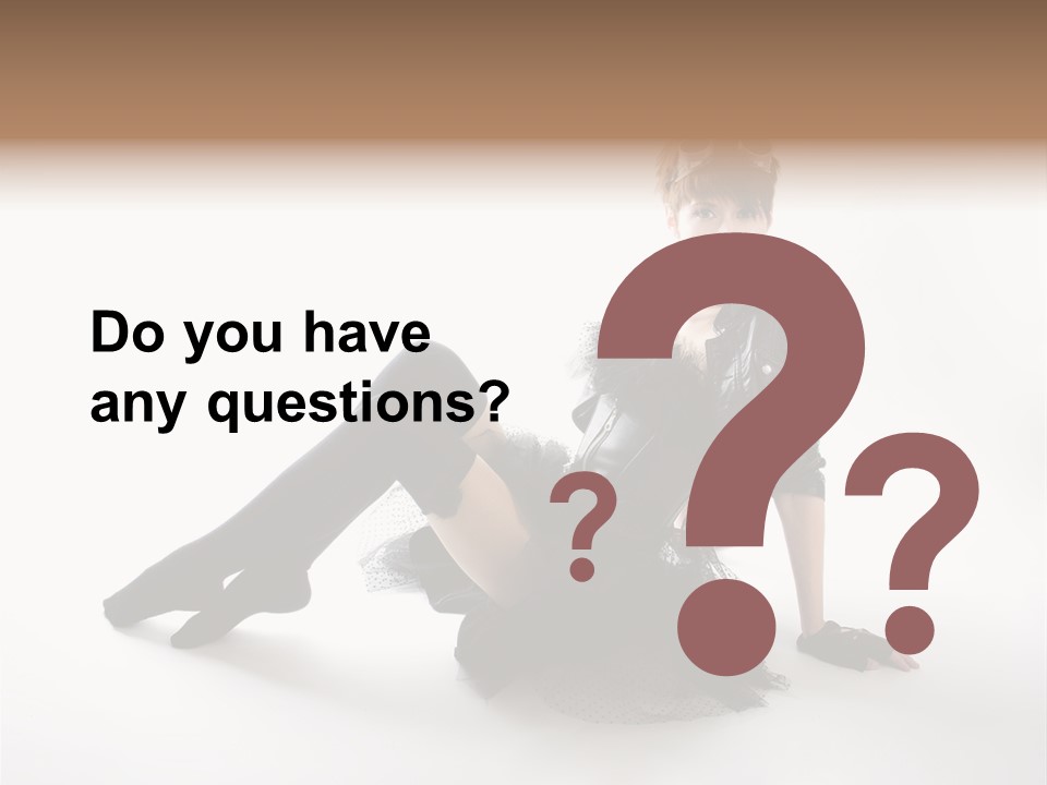 People Female Model PowerPoint Template