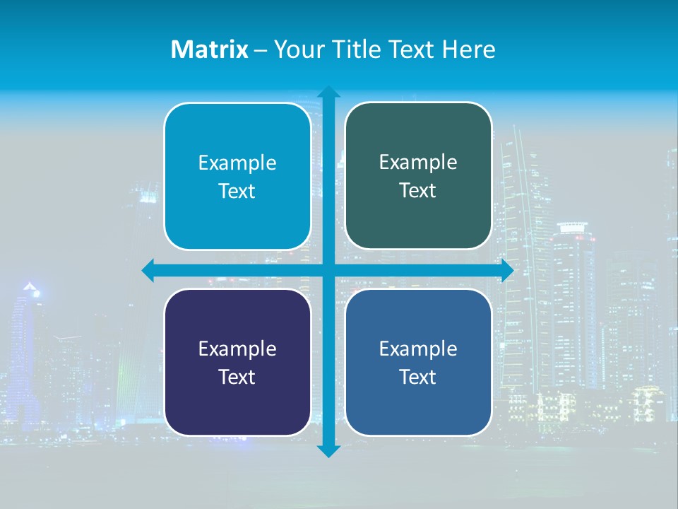 Metropolis Architecture Cityscape PowerPoint Template