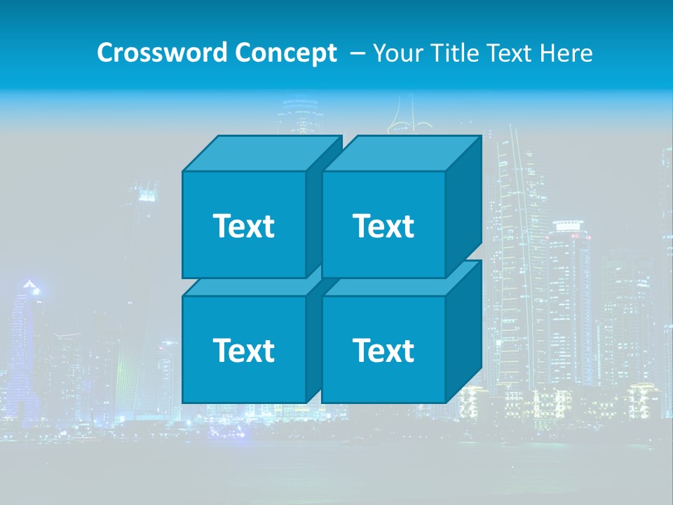 Metropolis Architecture Cityscape PowerPoint Template