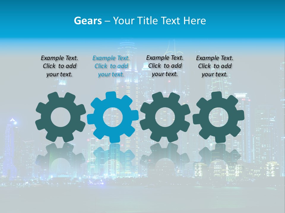 Metropolis Architecture Cityscape PowerPoint Template