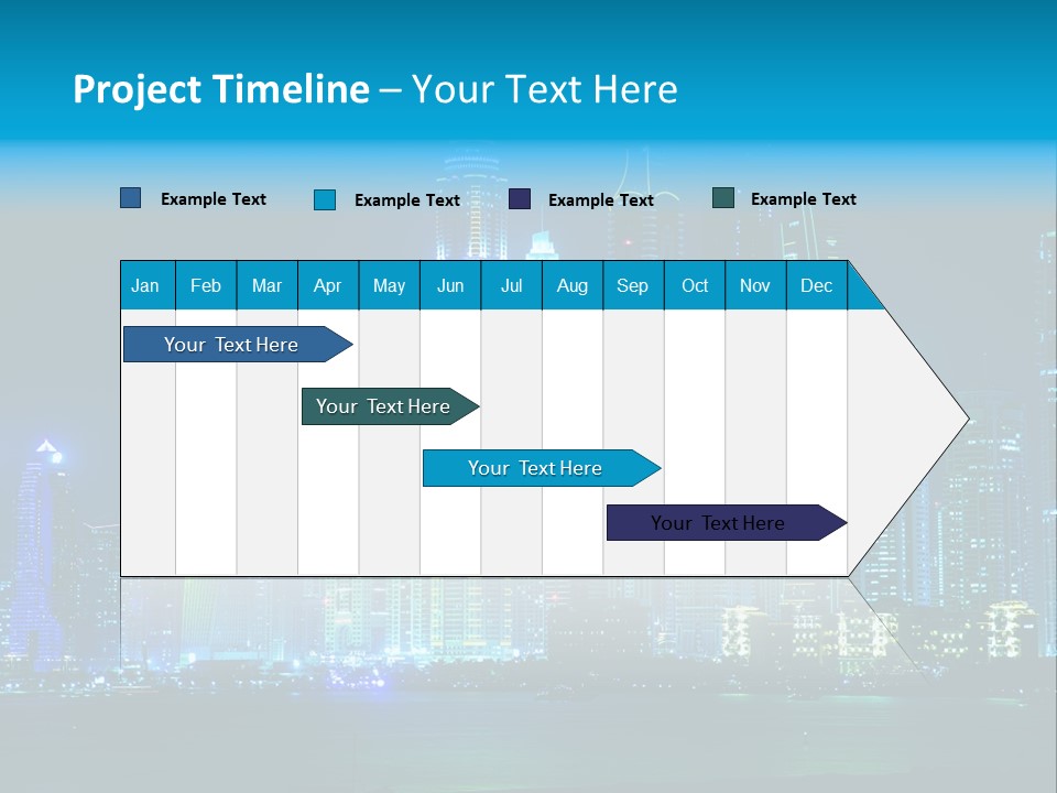 Metropolis Architecture Cityscape PowerPoint Template