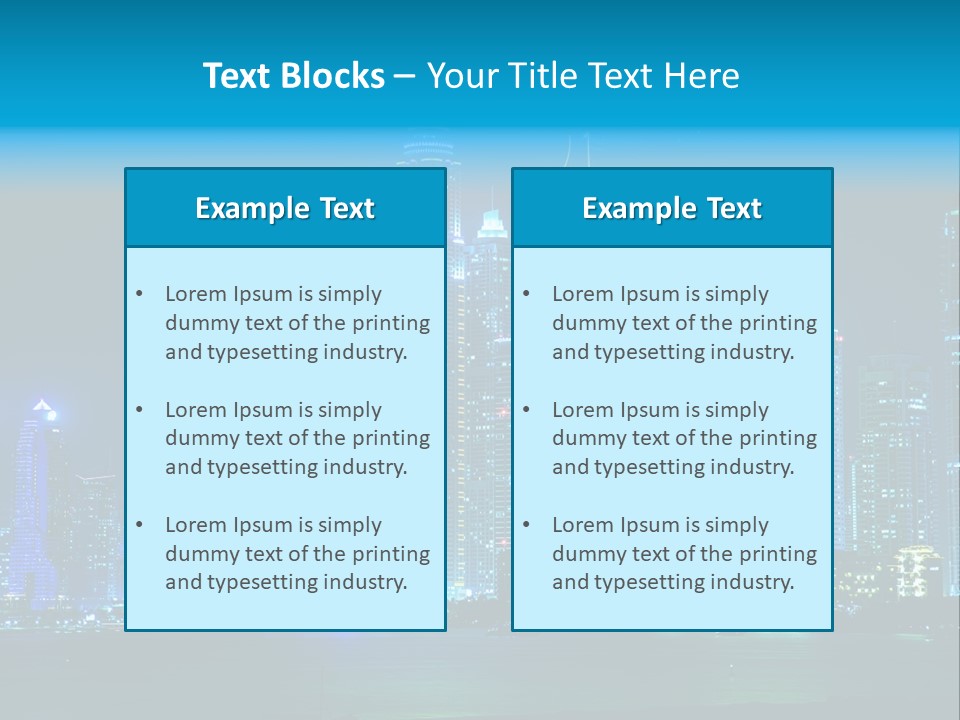 Metropolis Architecture Cityscape PowerPoint Template