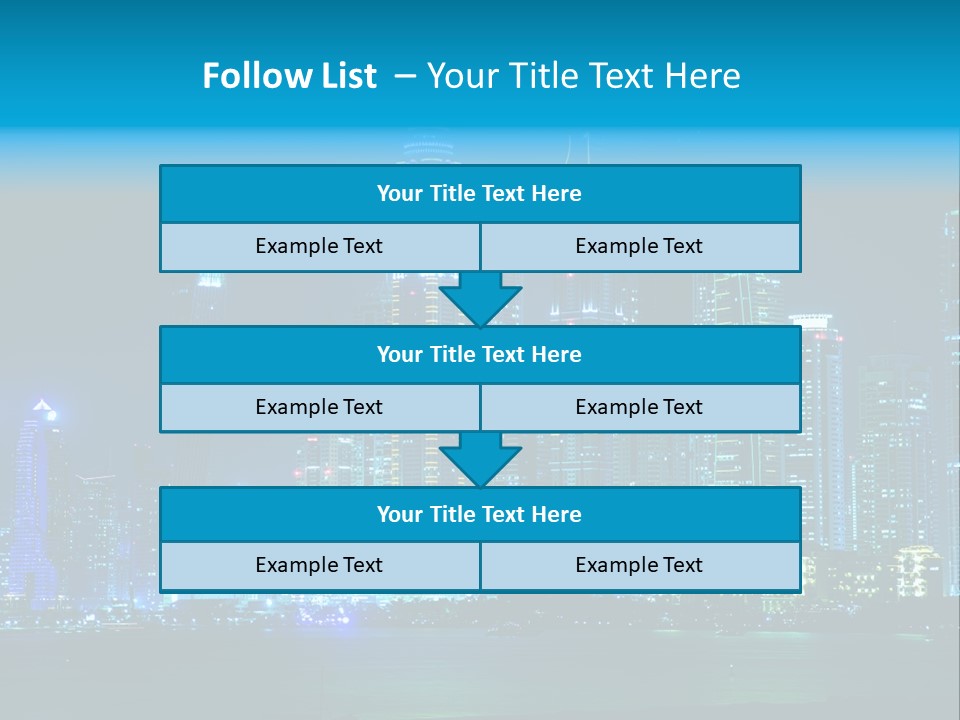 Metropolis Architecture Cityscape PowerPoint Template