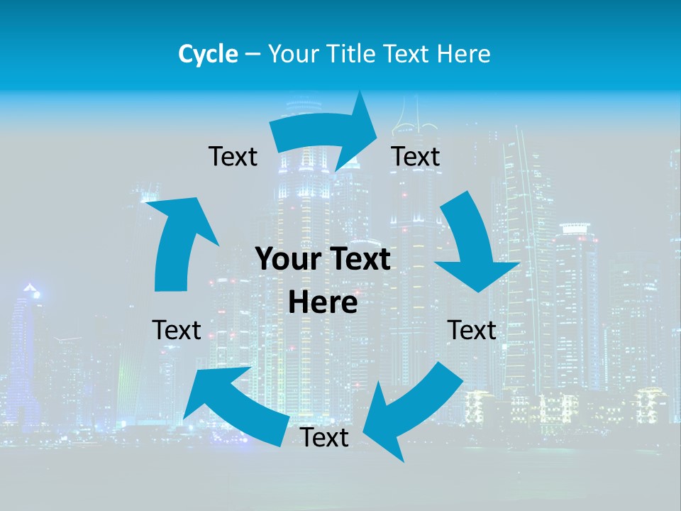 Metropolis Architecture Cityscape PowerPoint Template
