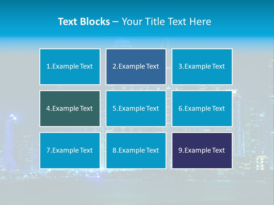 Metropolis Architecture Cityscape PowerPoint Template