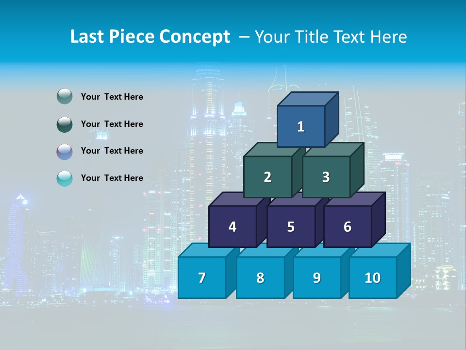 Metropolis Architecture Cityscape PowerPoint Template