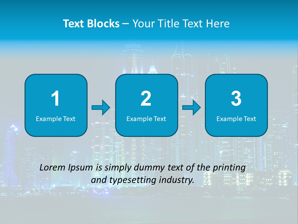 Metropolis Architecture Cityscape PowerPoint Template