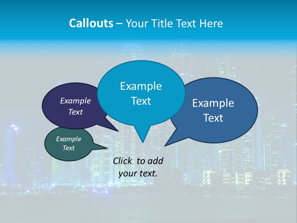 Metropolis Architecture Cityscape PowerPoint Template