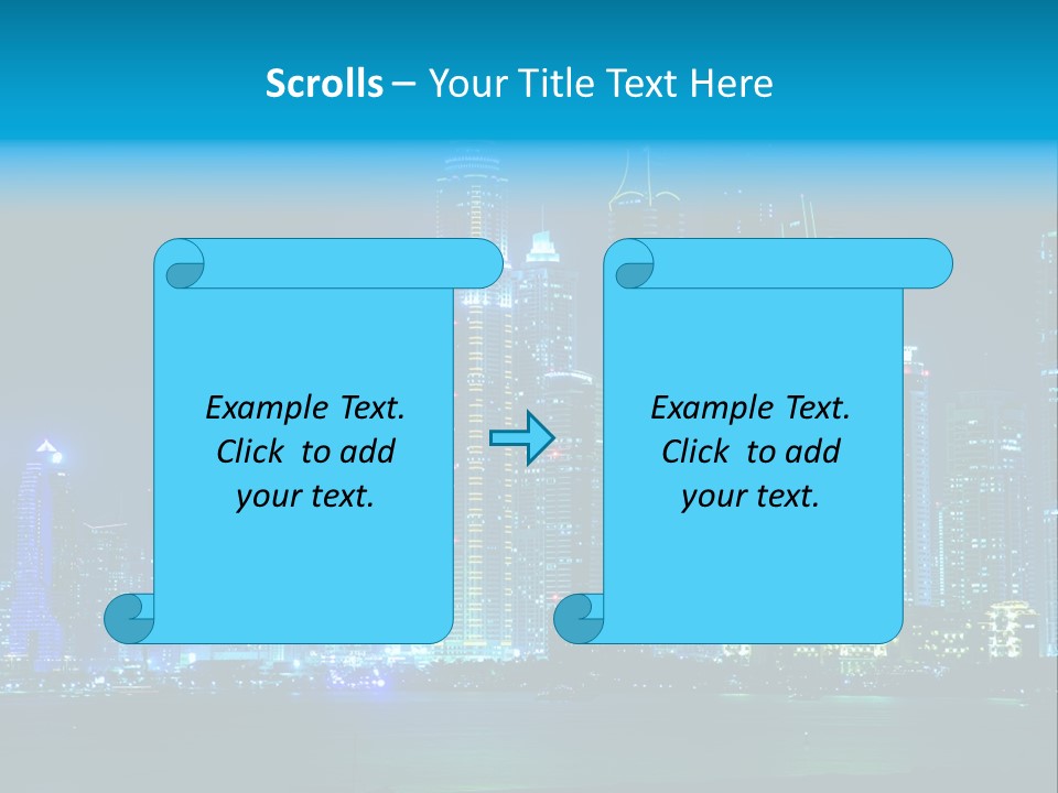 Metropolis Architecture Cityscape PowerPoint Template
